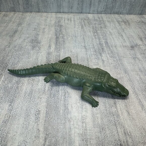 PLAYMOBIL Crocodile Alligator Green Creature Animal 1998 9” - Picture 7 of 10